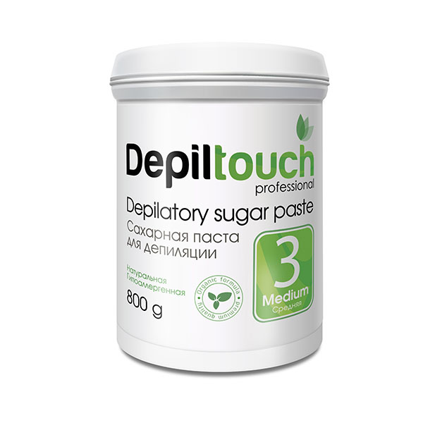 Сахарная паста для депиляции Depiltouch Depilatory Sugar Paste Medium №3 средняя, 800 гр Сахарная паста для депиляции Depiltouch Depilatory Sugar Paste Medium №3 средняя, 800 гр