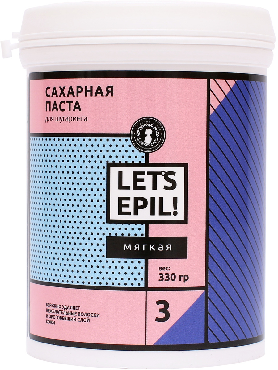 Сахарная паста для депиляции Мягкая Lets Epil 0,33 кг Сахарная паста для депиляции Мягкая Lets Epil 0,33 кг