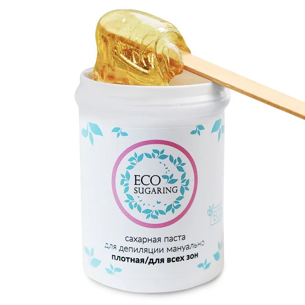 Паста сахарная Eco Sugaring плотная, для всех зон, 330 г Паста сахарная Eco Sugaring плотная, для всех зон, 330 г